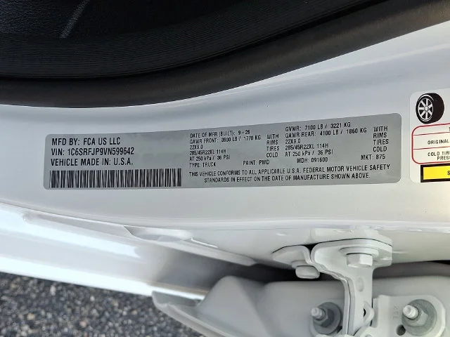 New 2027 White Ram Laramie image 17