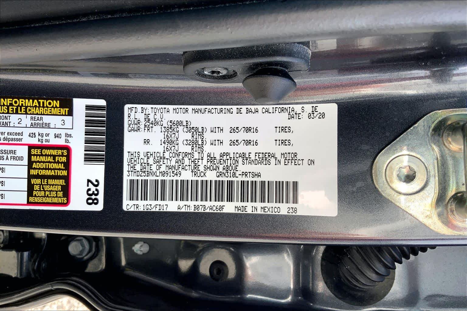 Used 2020 Magnetic Gray Metallic Toyota TRD Sport image 36