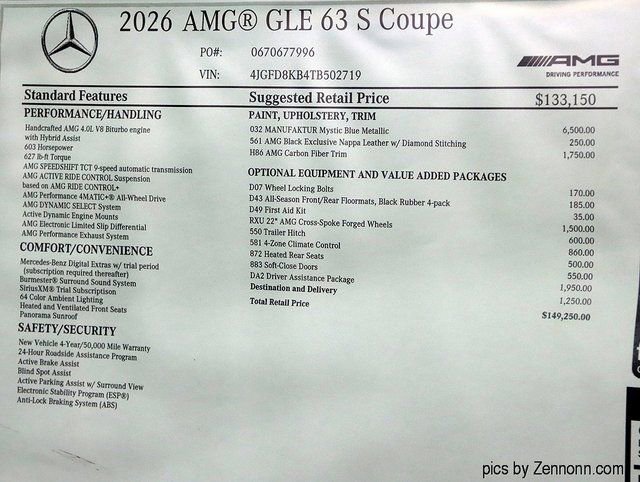 2026 Mercedes-Benz GLE Coupe GLE 63 S AMG - Photo 62