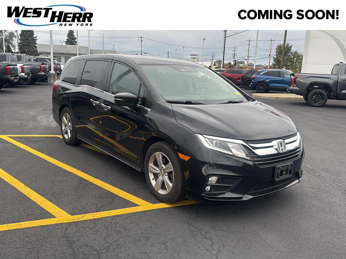 Used 2019 Crystal Black Pearl Honda EX image 1