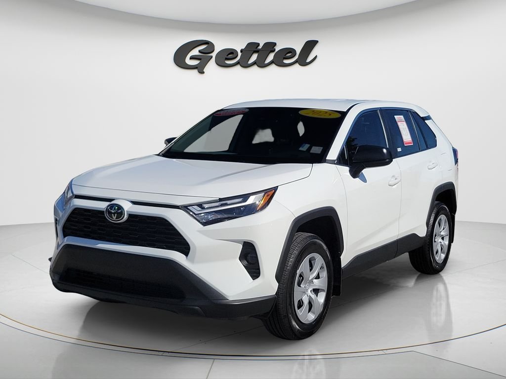 White 2025 Toyota RAV4 LE FWD SUV / Crossover Front-Wheel Drive 8-Speed Automatic
