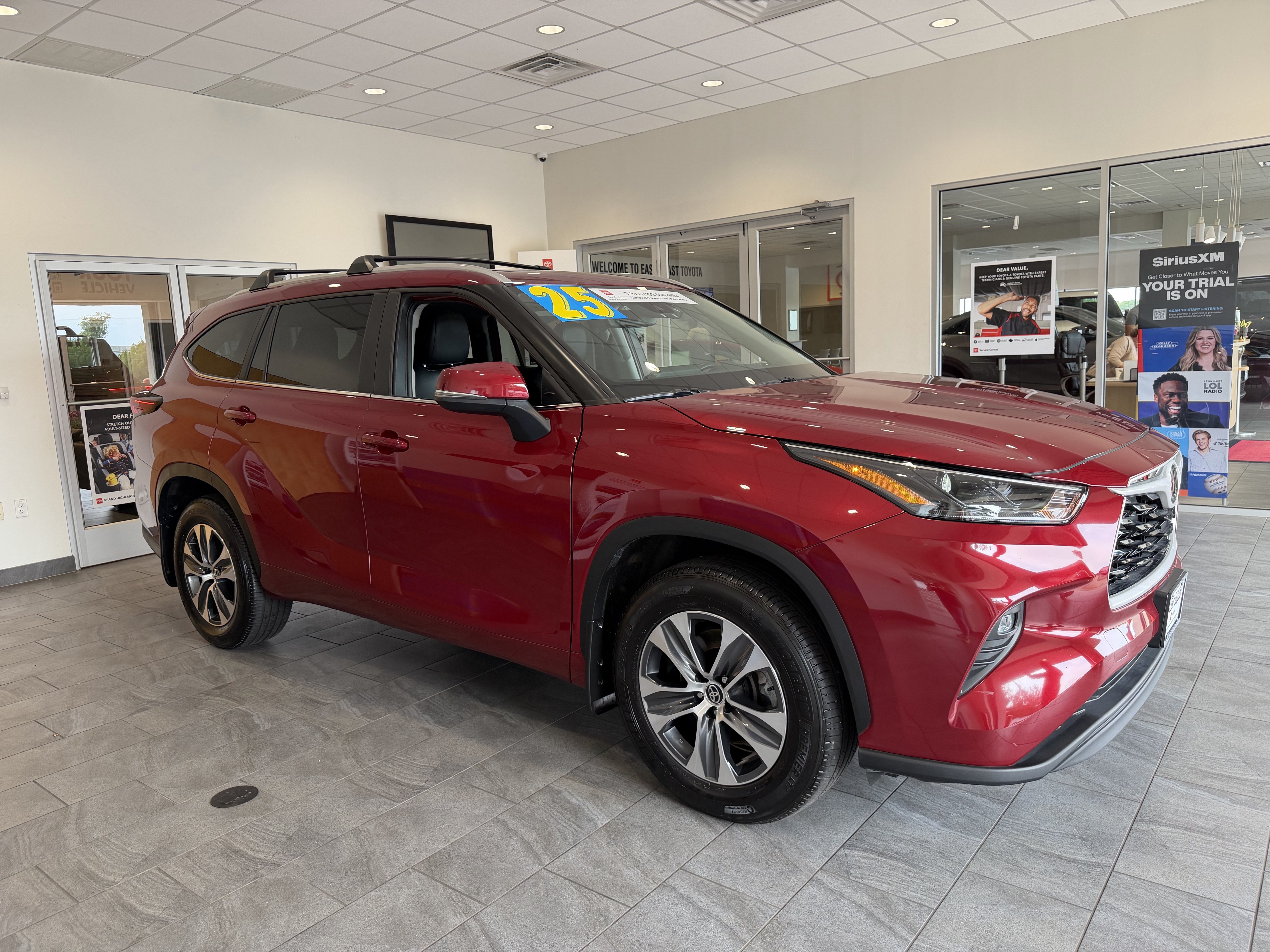 Certified Used 2025 RUBY FLARE RED Toyota XLE image 58