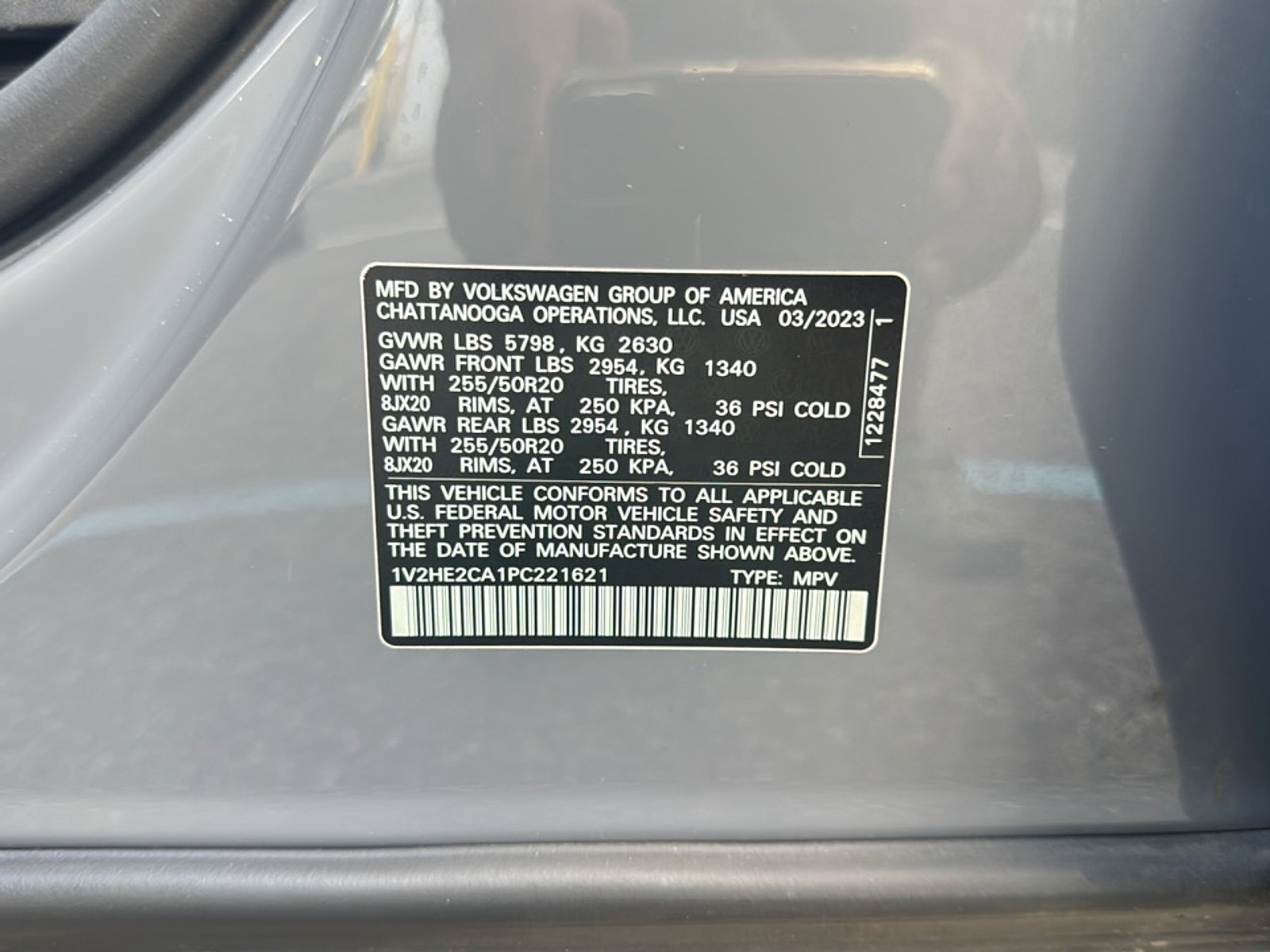 Used 2023 Gray Volkswagen 3.6L V6 SE w/Technology image 48