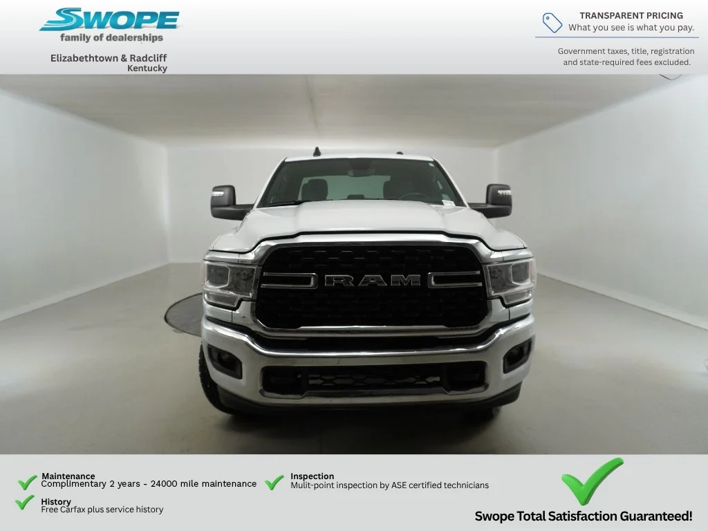 Used 2024 Bright White Clearcoat Ram Big Horn image 6