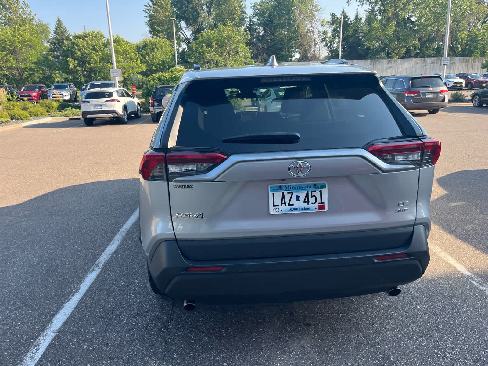 Used 2019 Silver Sky Metallic Toyota LE image 5