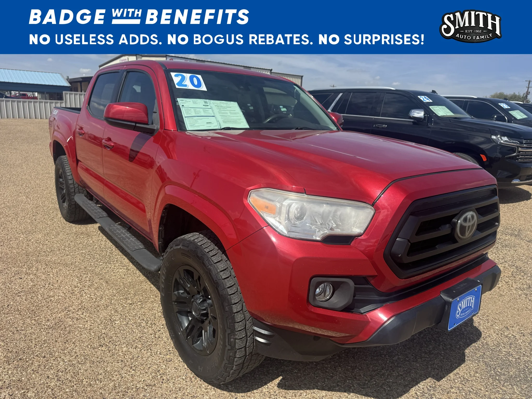 Certified Used 2020 Barcelona Red Metallic Toyota SR image 1