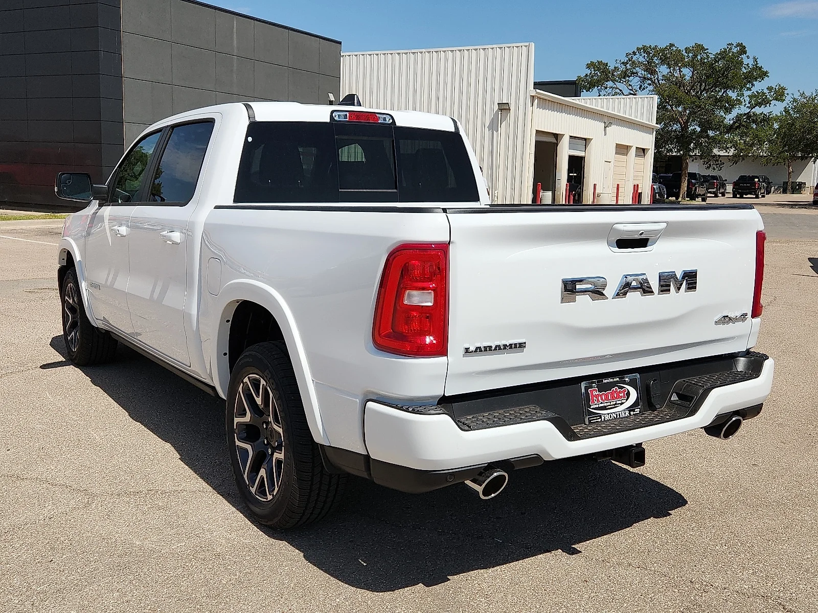 New 2026 Bright White Clear-Coat  Paint Ram LARAMIE CREW CAB 4X4 5