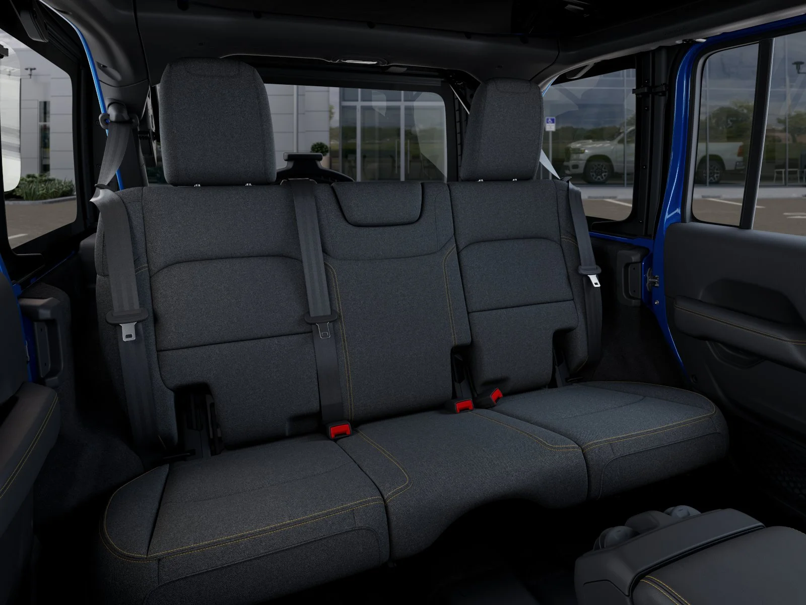 New 2025 Hydro Blue Pearl-Coat Exterior Paint Jeep Sahara image 35