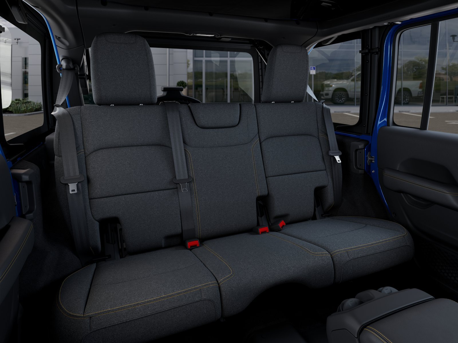 New 2025 Hydro Blue Pearl-Coat Exterior Paint Jeep Sahara image 35