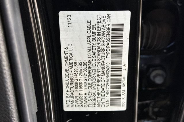 Certified Used 2024 Crystal Black Pearl Honda Sport image 36