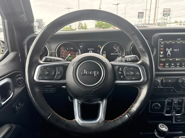 Used 2021 Granite Crystal Metallic Clearcoat Jeep Unlimited Sahara High Altitude 4xe image 35