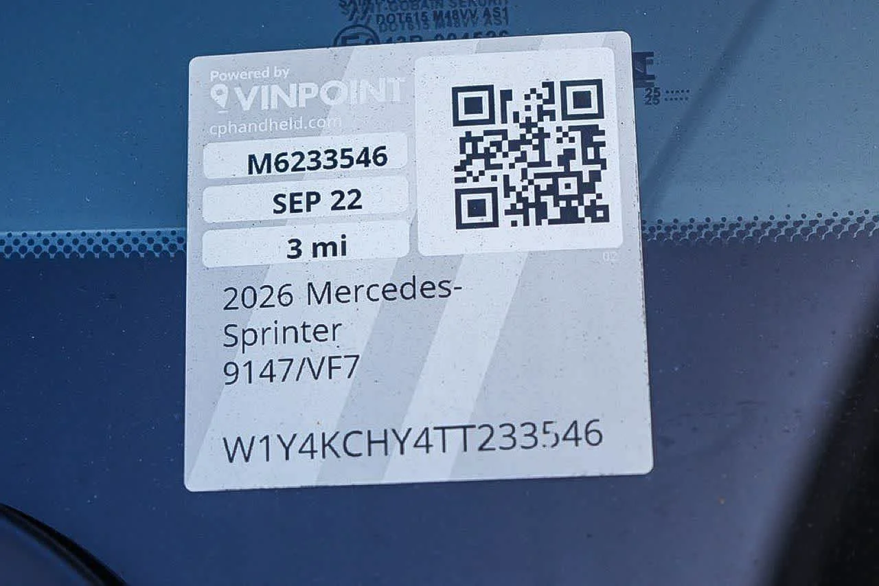 New 2026 Arctic White Mercedes-Benz Cargo 170WB High Roof RWD 2.0L I4 Diesel Turbo SO image 26