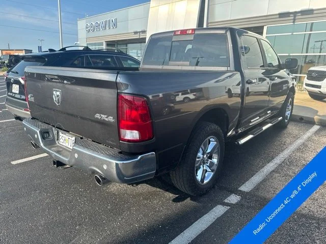 Used 2018 Granite Crystal Clearcoat Metallic Ram Big Horn image 8