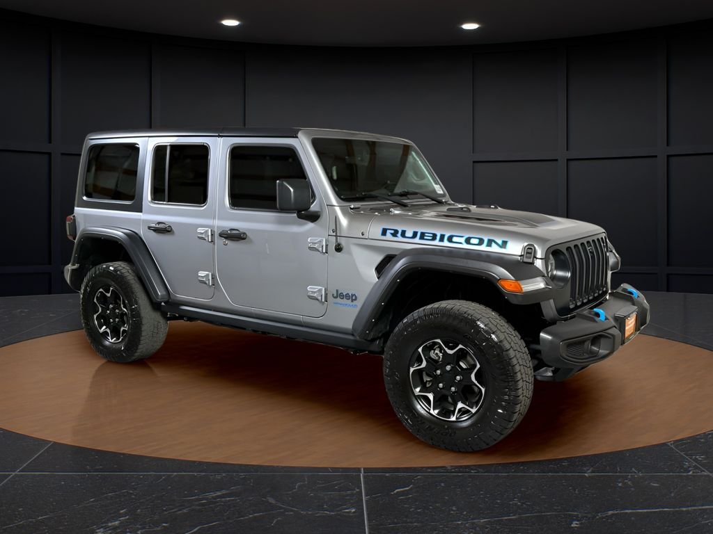 Certified Used 2021 Silver Jeep Unlimited Rubicon 4xe image 7