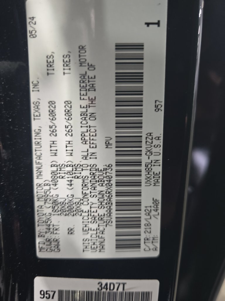 Used 2024 Black Toyota Platinum image 26