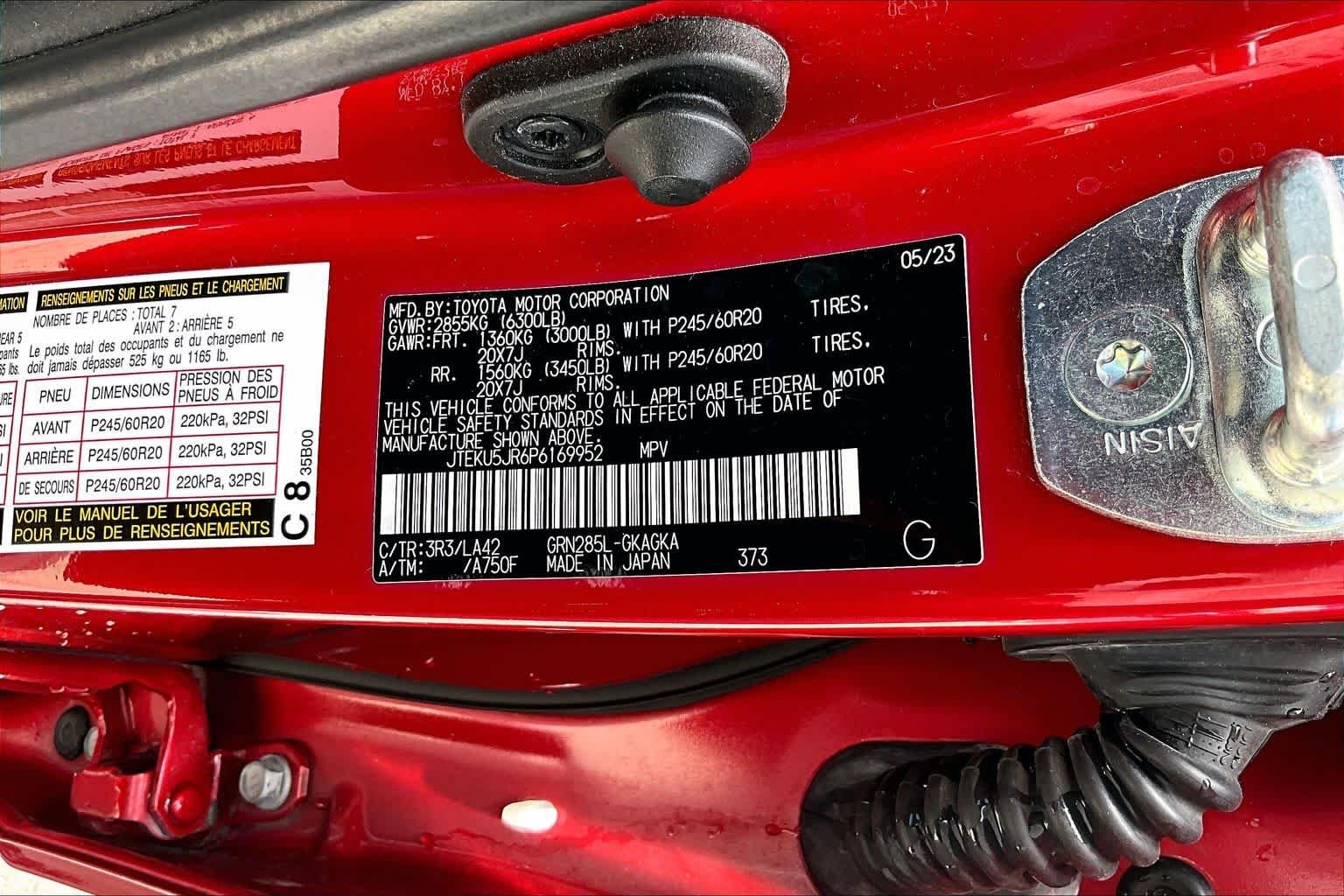 Used 2023 Barcelona Red Metallic Toyota Limited image 33