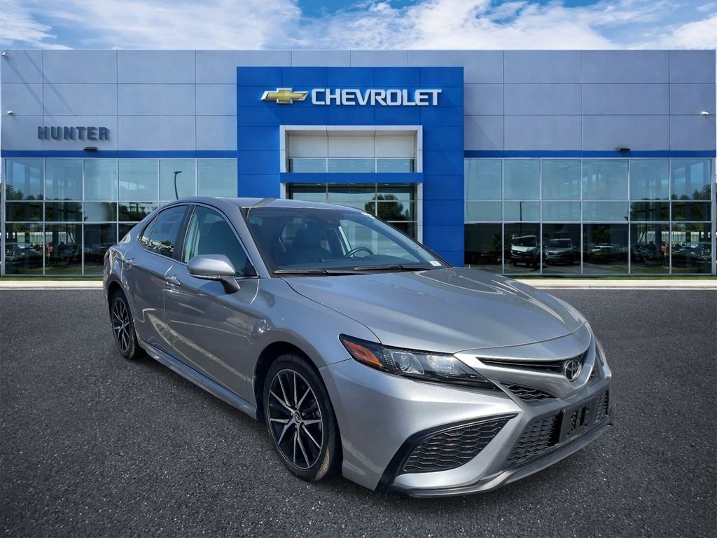 Used 2024 Celestial Silver Metallic Toyota SE image 1