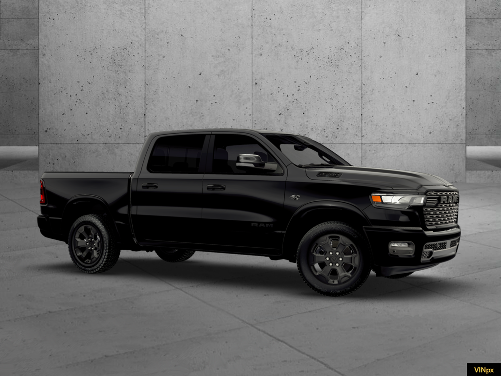 New 2026 Diamond Black Crystal Pearl-Coat Exterior Paint RAM Big Horn/Lone Star image 8