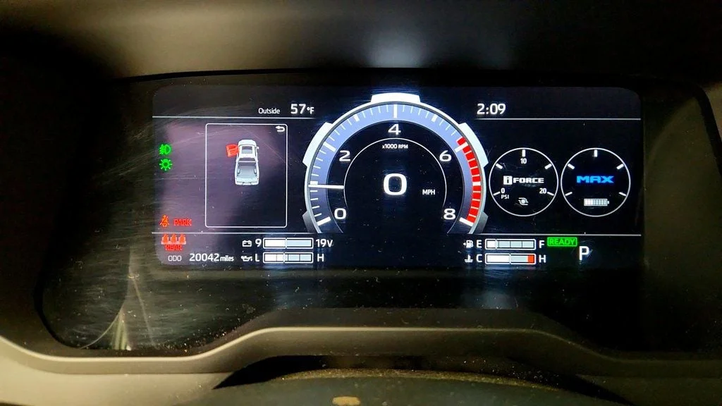 Used 2024 Celestial Silver Metallic Toyota Capstone Hybrid CrewMax 5.5