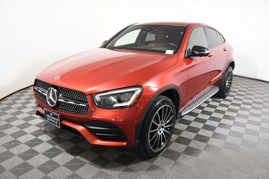 Used 2021 designo Cardinal Red Metallic Mercedes-Benz GLC 300 Coupe image 1