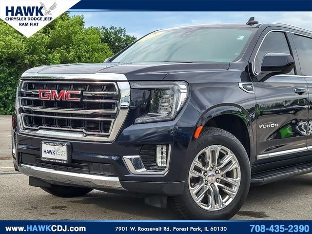Used 2021 Blue GMC SLT image 2