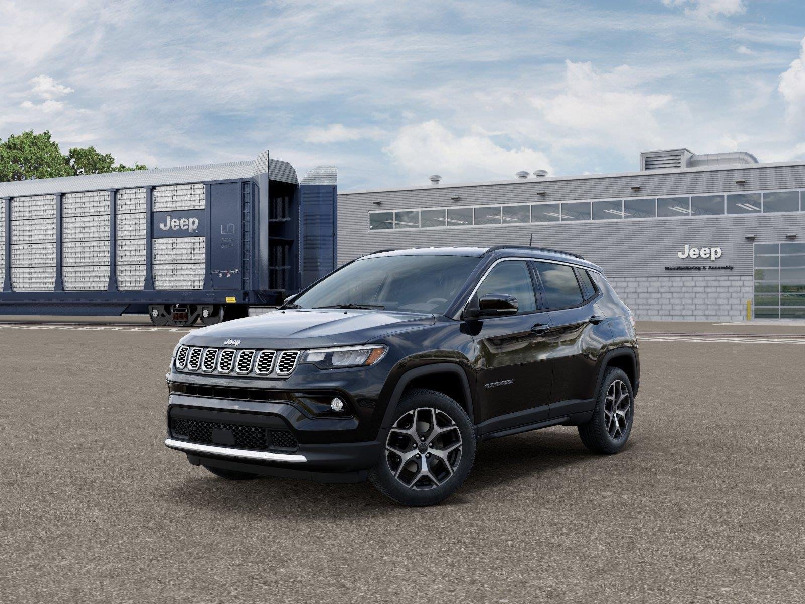 New 2026 Diamond Black Crystal Pearl-Coat Exterior Paint Jeep Limited image 1