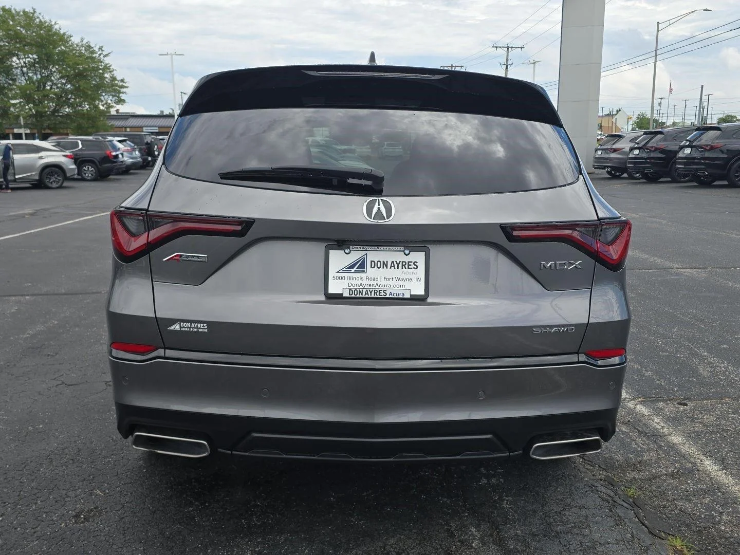 Used 2025 Liquid Carbon Metallic Acura SH-AWD A-SPEC image 9
