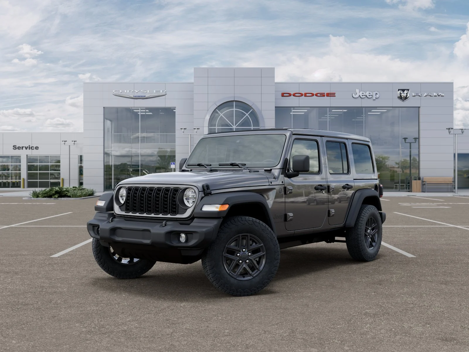 New 2026 Granite Crystal Metallic Clear-Coat Exterior Paint Jeep Sport S image 28