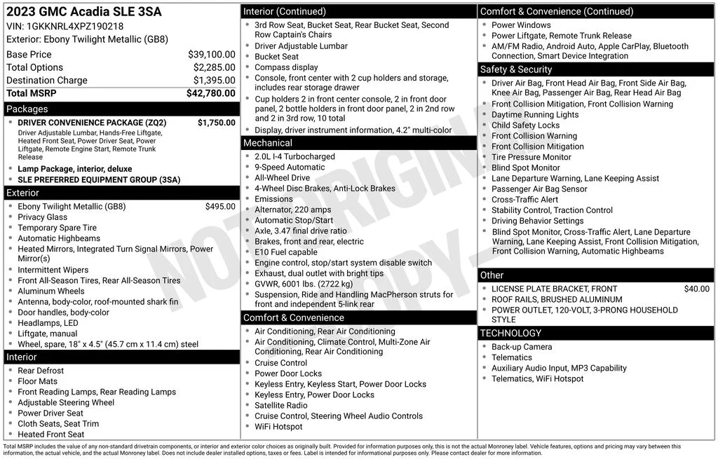 Used 2023 Black GMC SLE image 17