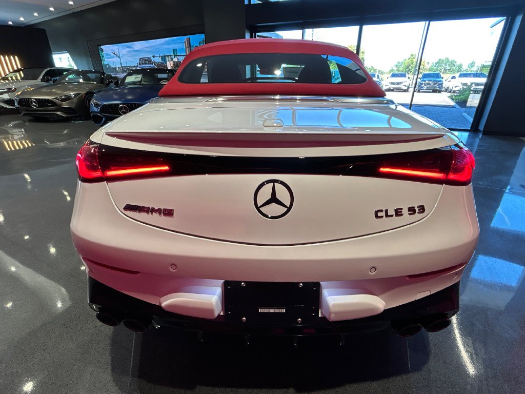 New 2027 MANUFAKTUR Moonlight White Metallic Mercedes-Benz AMG® CLE 53 4MATIC+ Cabriolet image 5