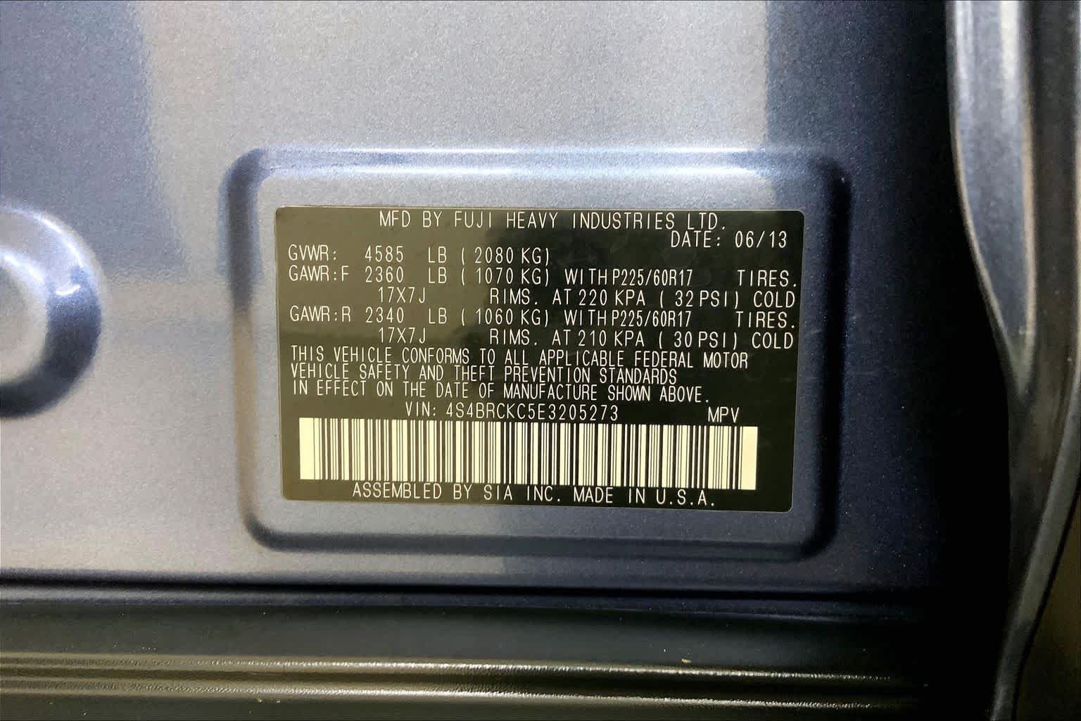 Used 2014 Twilight Blue Metallic Subaru 2.5i Limited image 36
