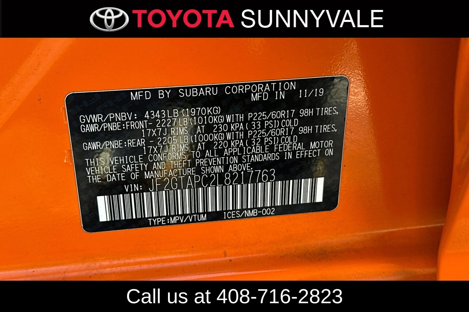 Used 2020 Orange Subaru Premium image 30