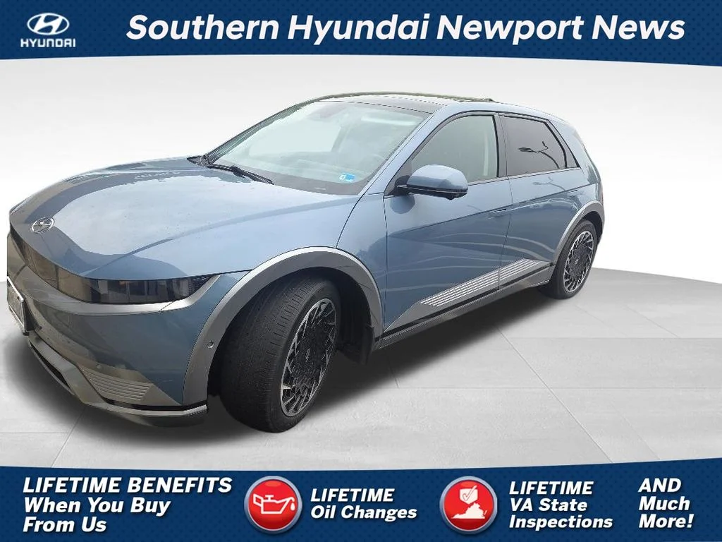 Used 2023 Blue Hyundai Limited image 1