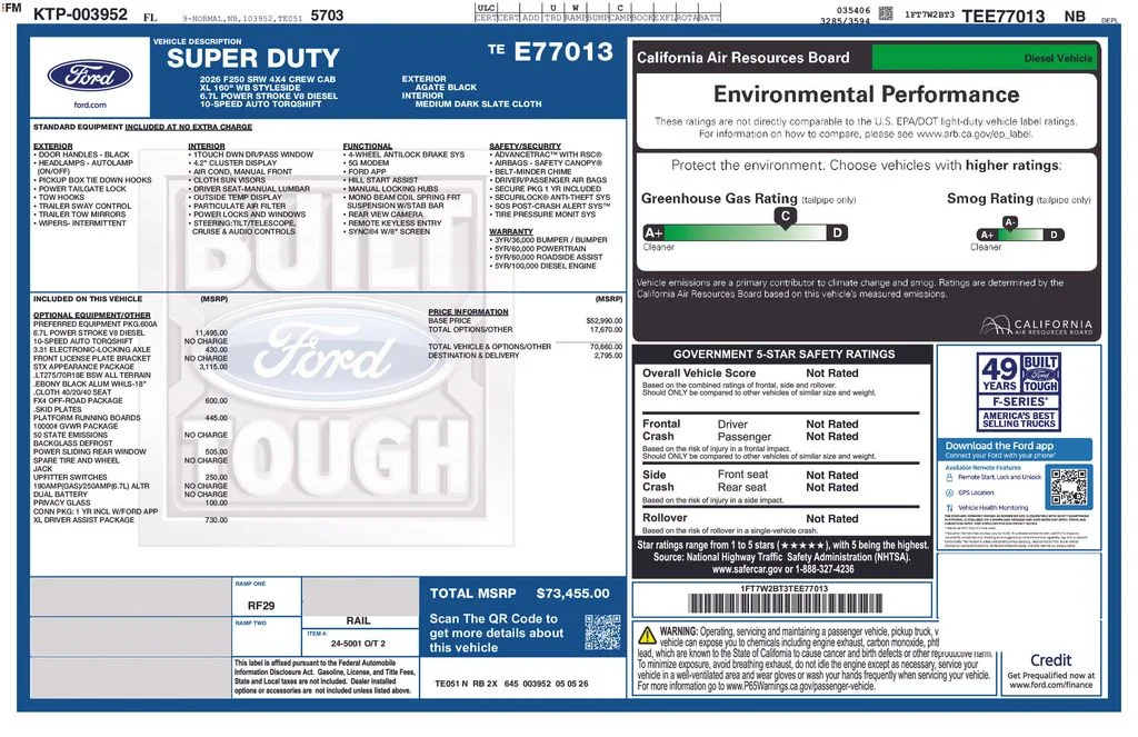 2026 Ford F-250 XL 4x4 Crew Cab 8' Box's photo