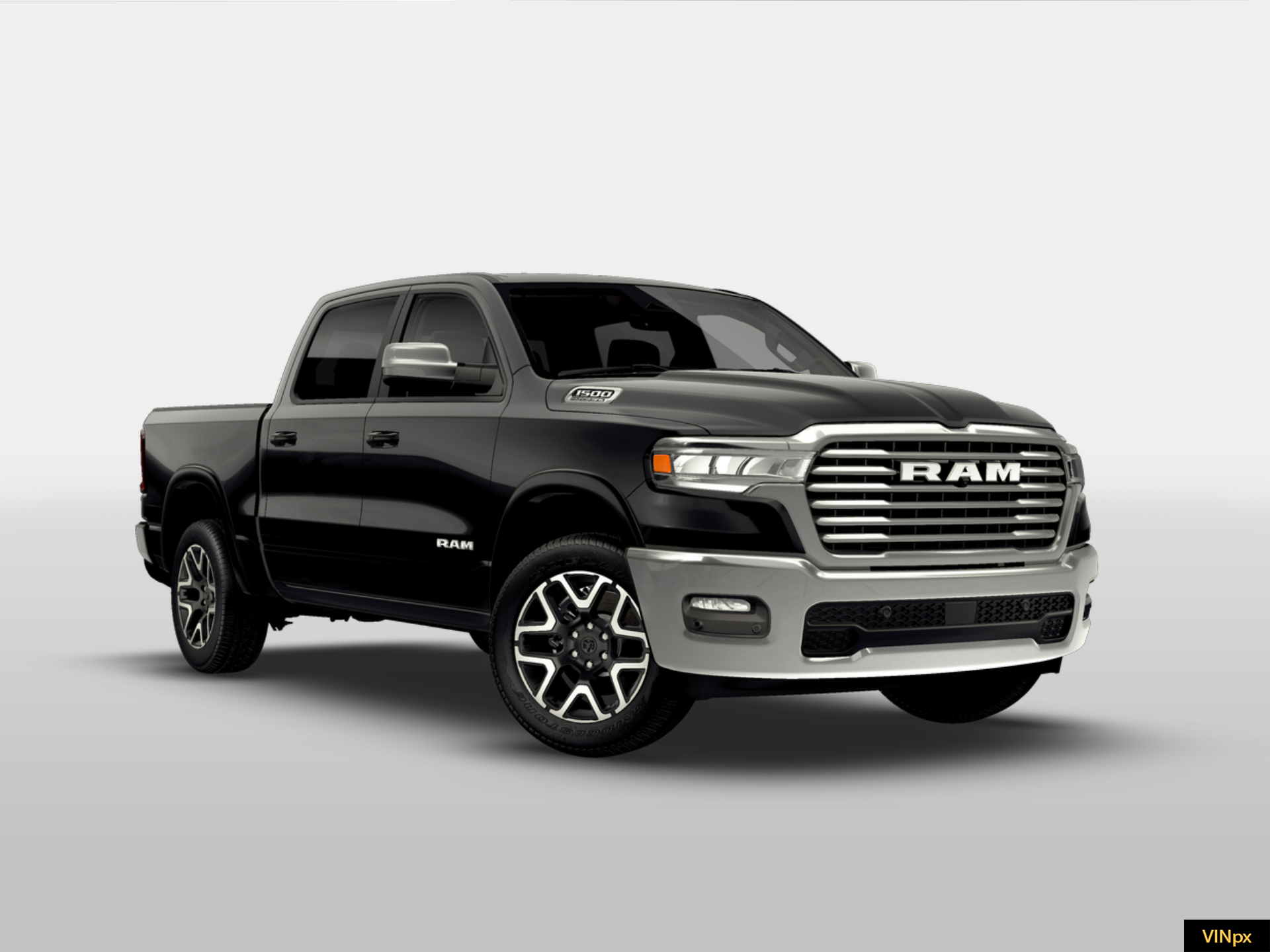 New 2026 Diamond Black Crystal Pearl-Coat Exterior Paint RAM LARAMIE image 11