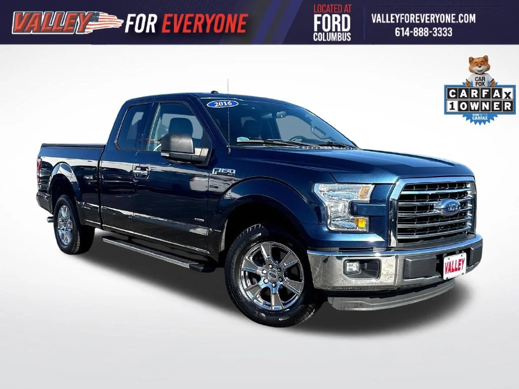 Used 2016 Blue Jeans Metallic Ford XLT image 1