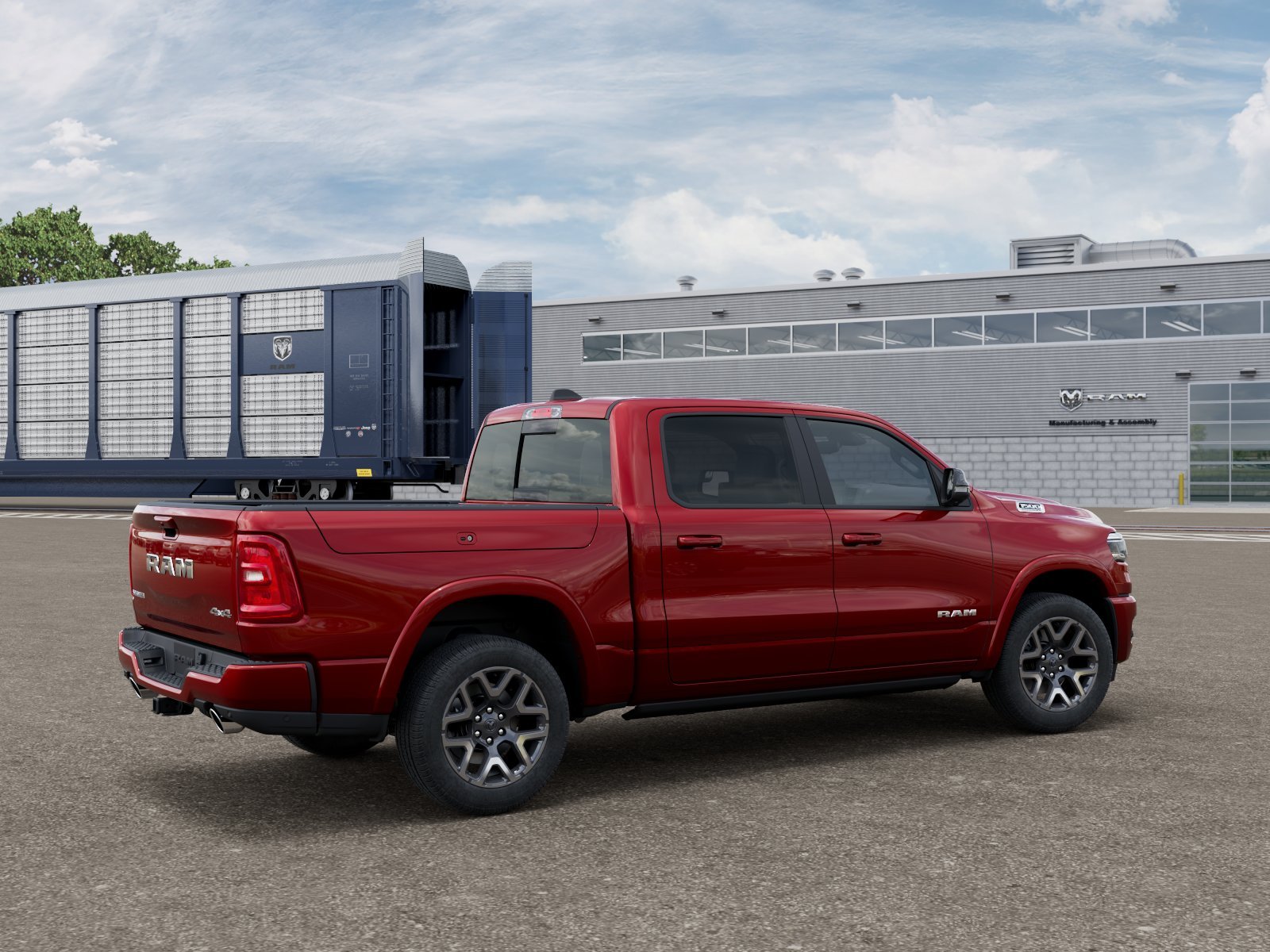 New 2027 Molten Red Pearl-Coat Exterior Paint RAM LARAMIE image 2