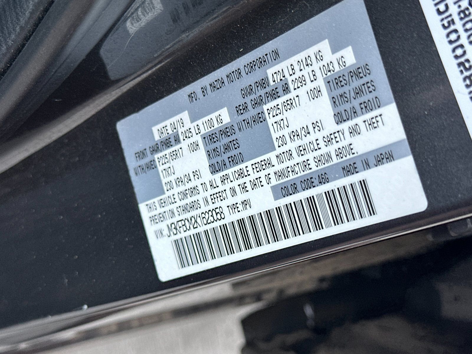 Used 2019 Machine Gray Metallic Mazda Touring image 25