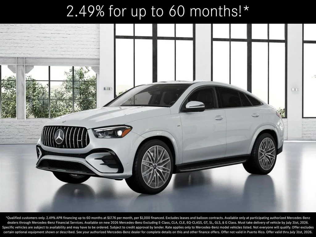 New 2026 MANUFAKTUR Moonlight White Metallic Mercedes-Benz AMG® GLE 53 4MATIC+ Coupe image 39