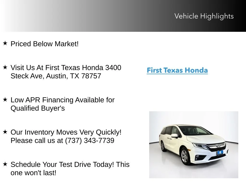 Certified Used 2018 White Honda EX-L image 10
