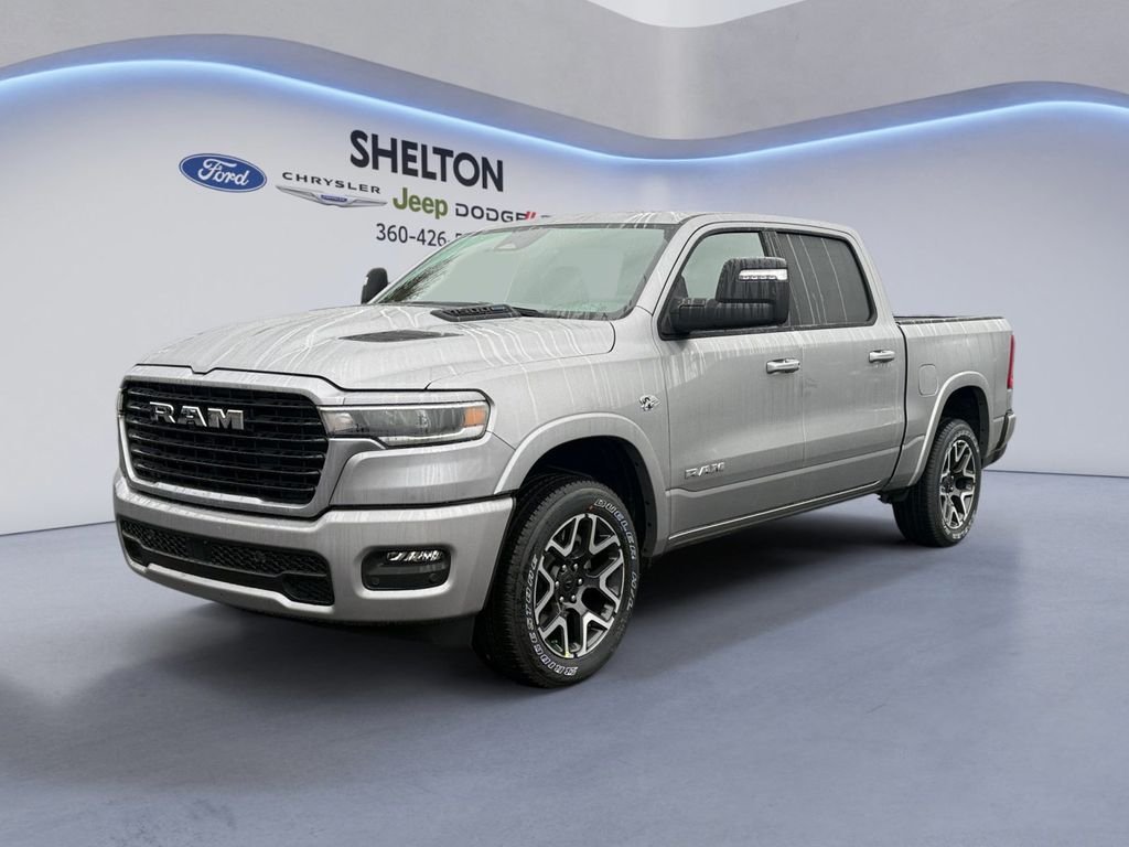 New 2026 Billet Silver Metallic Clear-Coat Exterior Paint RAM Laramie image 1