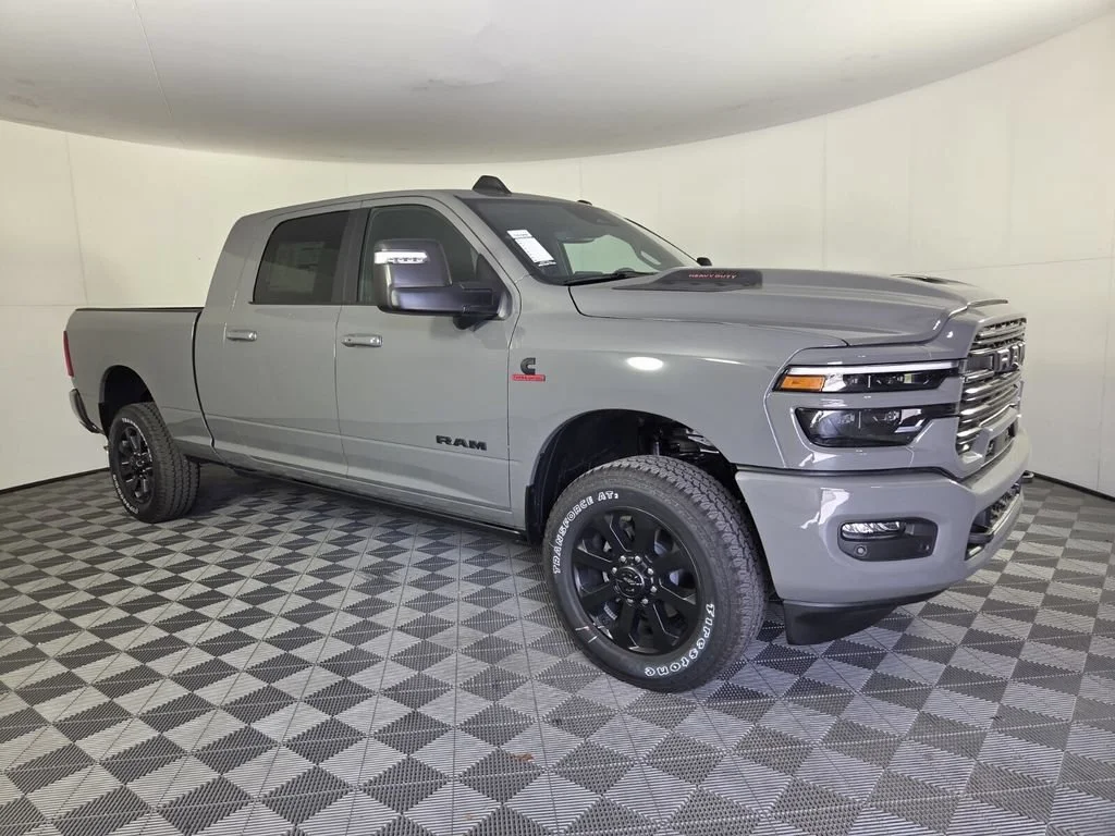 New 2026 Ceramic Gray Clear-Coat Exterior Paint RAM Laramie image 2
