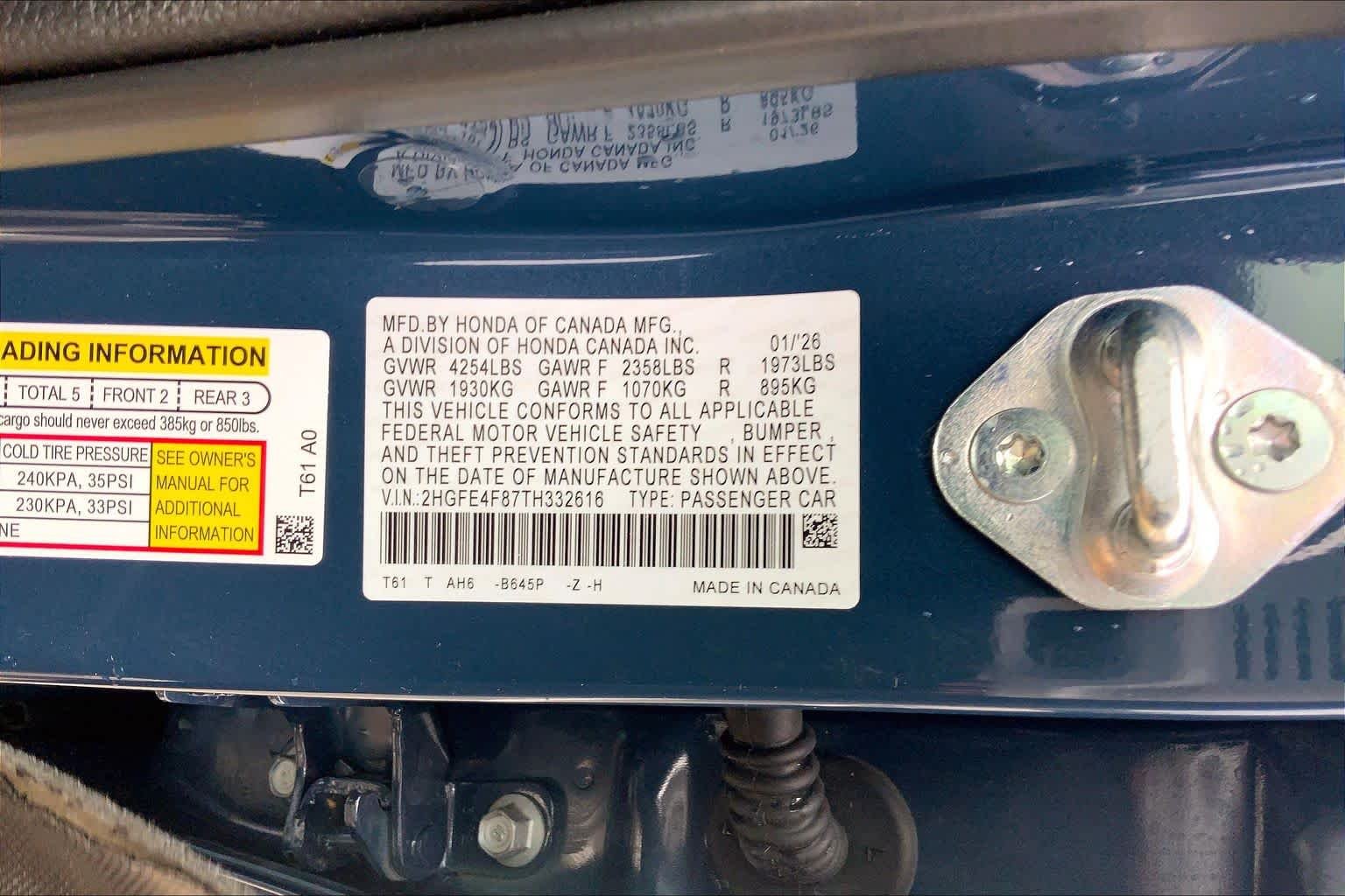 Used 2026 Blue Lagoon Pearl Honda Sport image 31