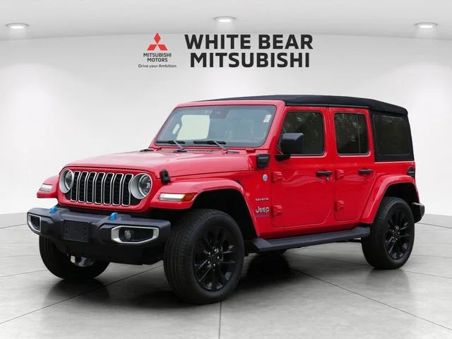 Used 2024 Jeep Wrangler 4xe Sahara 4XE with VIN 1C4RJXP61RW162916 for sale in White Bear Lake, Minnesota