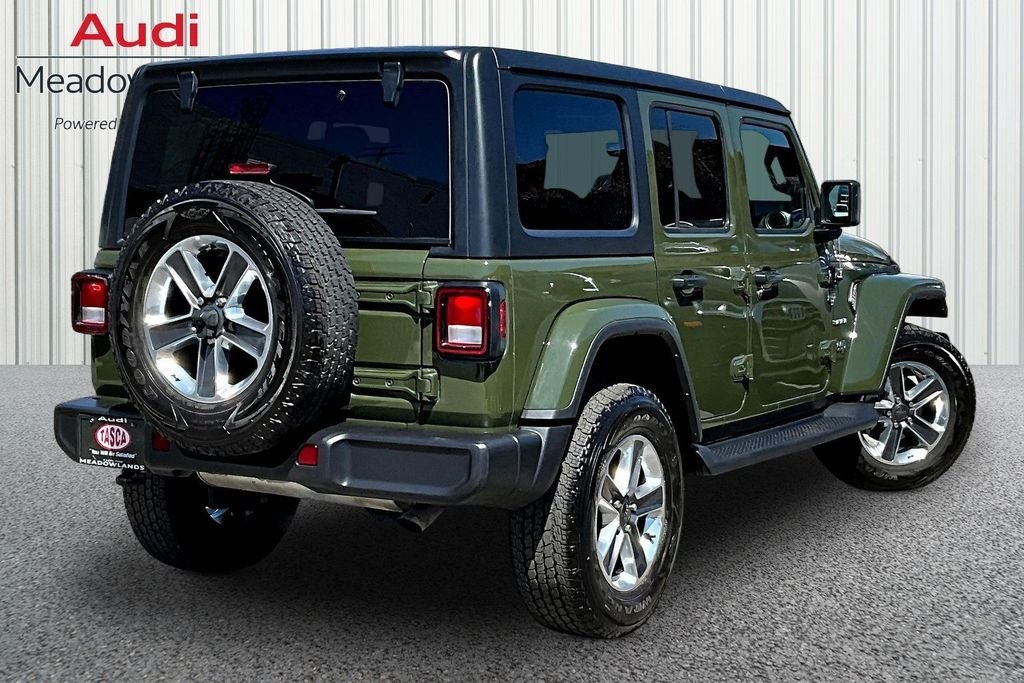 Used 2022 Green Jeep Unlimited Sahara image 6