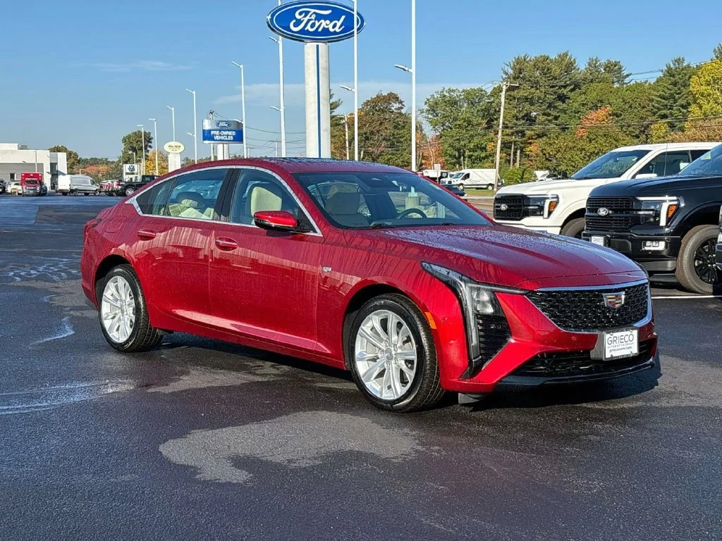 Used 2025 Radiant Red Cadillac Premium Luxury image 1