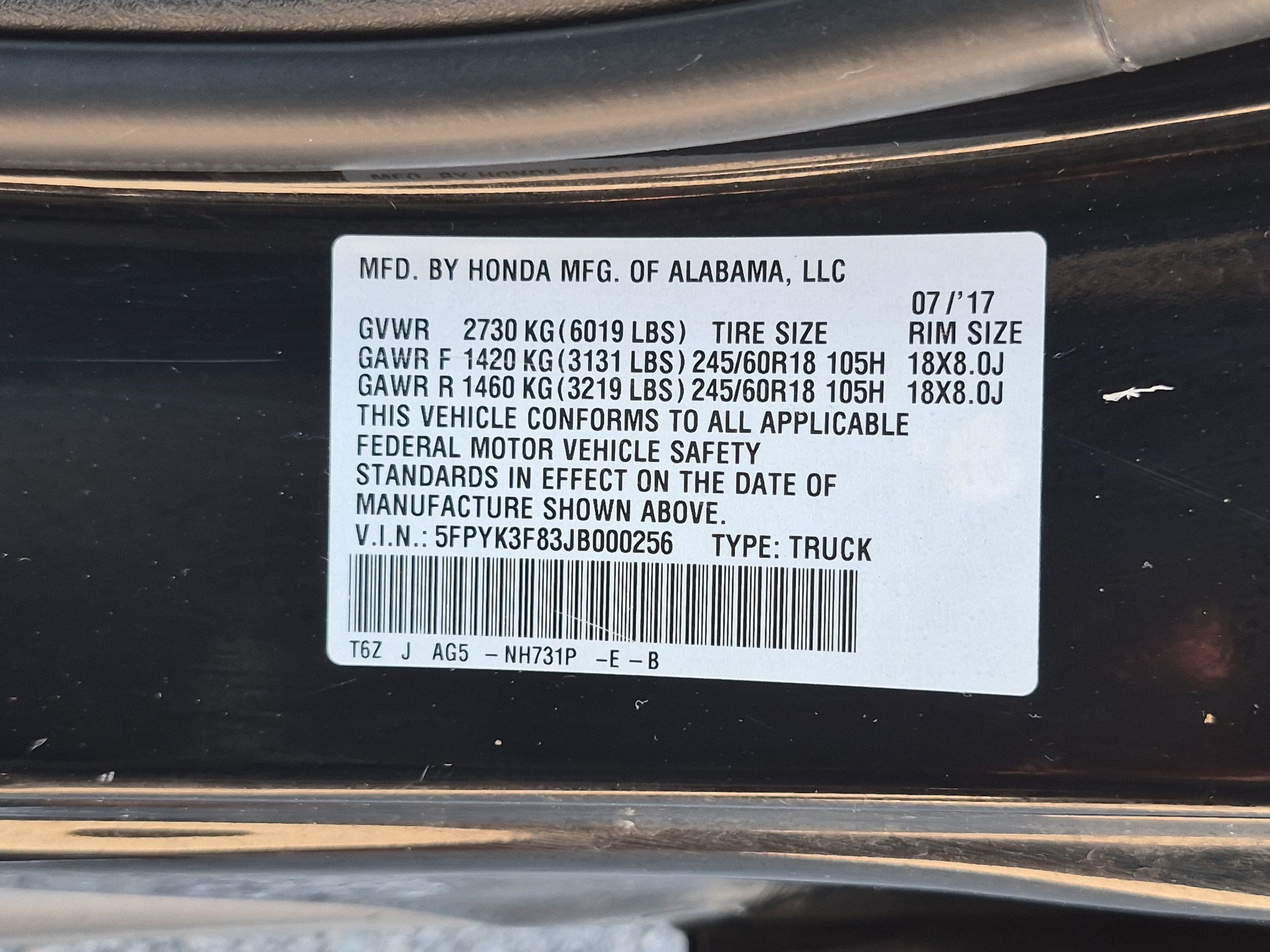 Used 2018 Black Honda Black Edition image 35