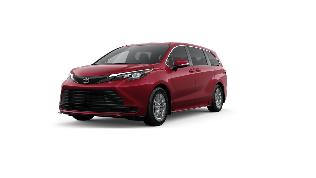 Red (Ruby Flare Pearl) 2026 Toyota Sienna LE 8-Passenger FWD Minivan Front-Wheel Drive