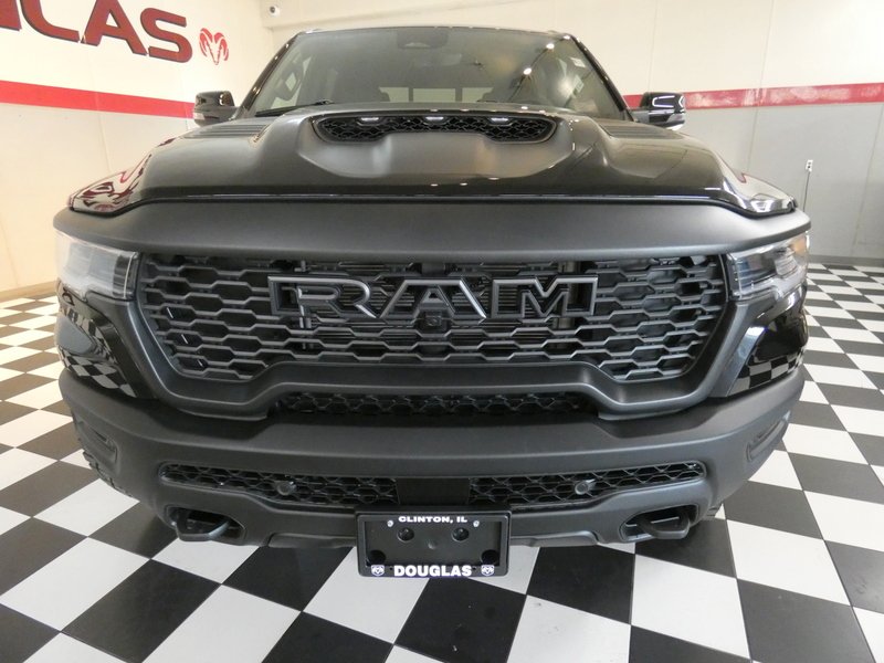 New 2026 Diamond Black Crystal Pearl-Coat Exterior Paint RAM RHO 4x4 Crew Cab 5
