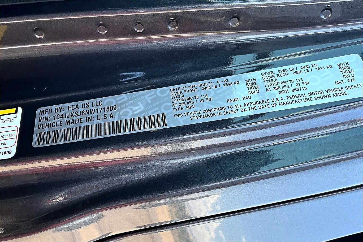 Used 2022 Granite Crystal Metallic Clearcoat Jeep Unlimited Rubicon 392 image 32